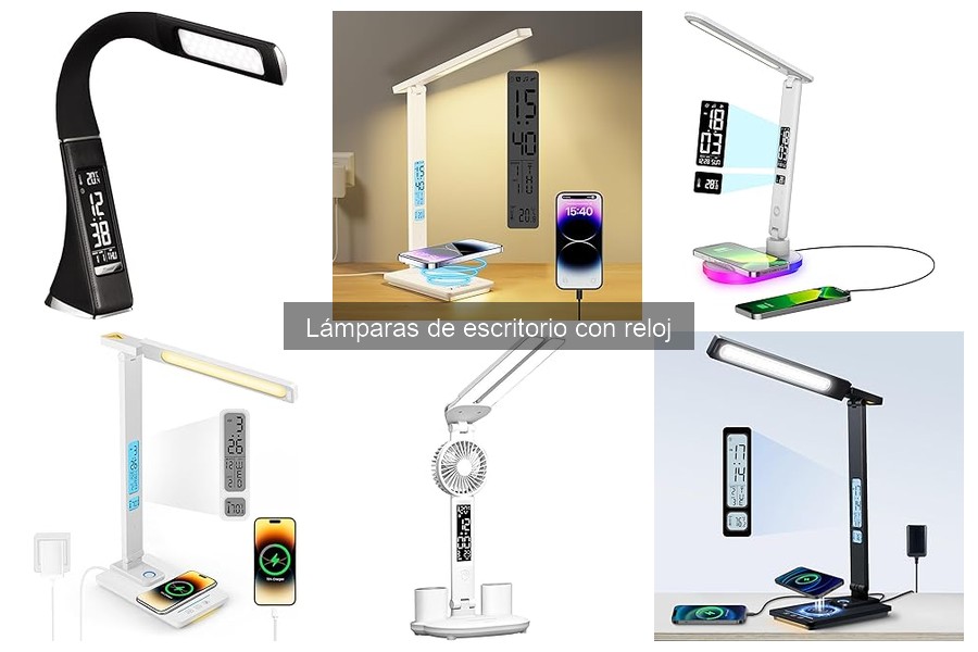 Comparativa Lámparas de Escritorio: Con Reloj vs Sin Reloj