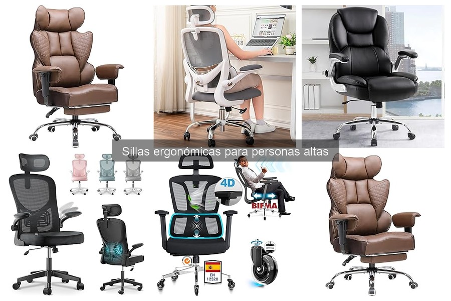 Consejos para elegir sillas ergonómicas para personas altas