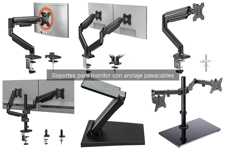 Diferencias entre Soportes de Monitor Fijos y Anclaje Pasacables