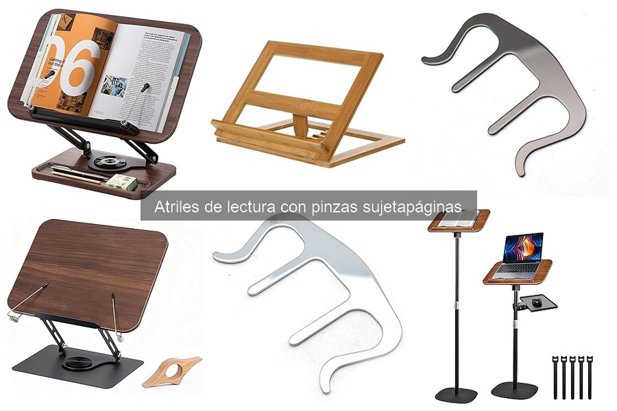 Dónde comprar atriles de lectura con pinzas sujetapáginas