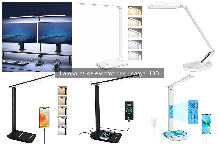 Dónde comprar lámparas de escritorio con carga USB