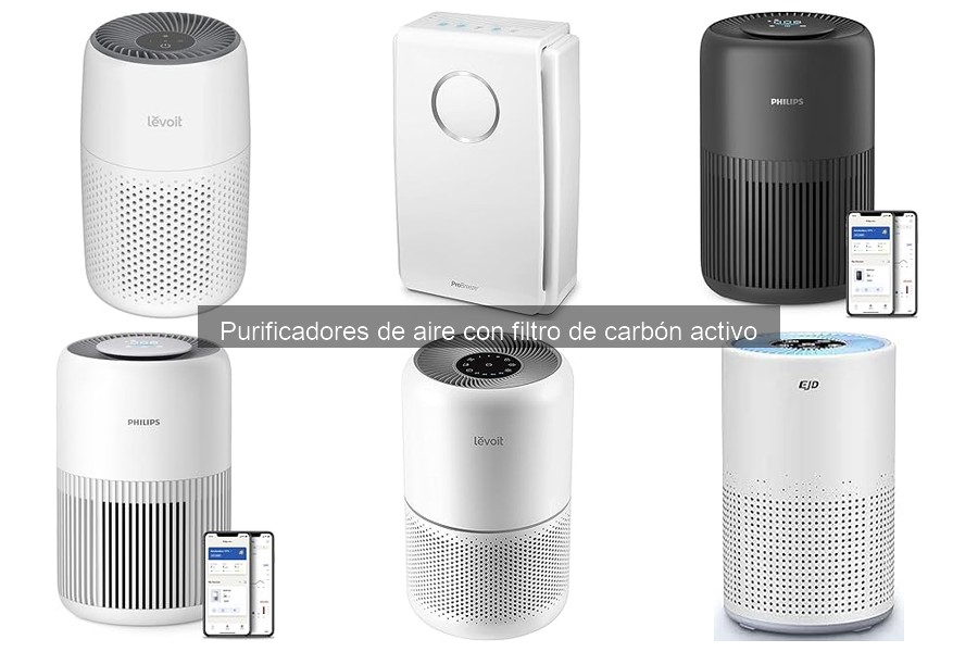 Eficacia de purificadores de aire con filtro de carbón activo