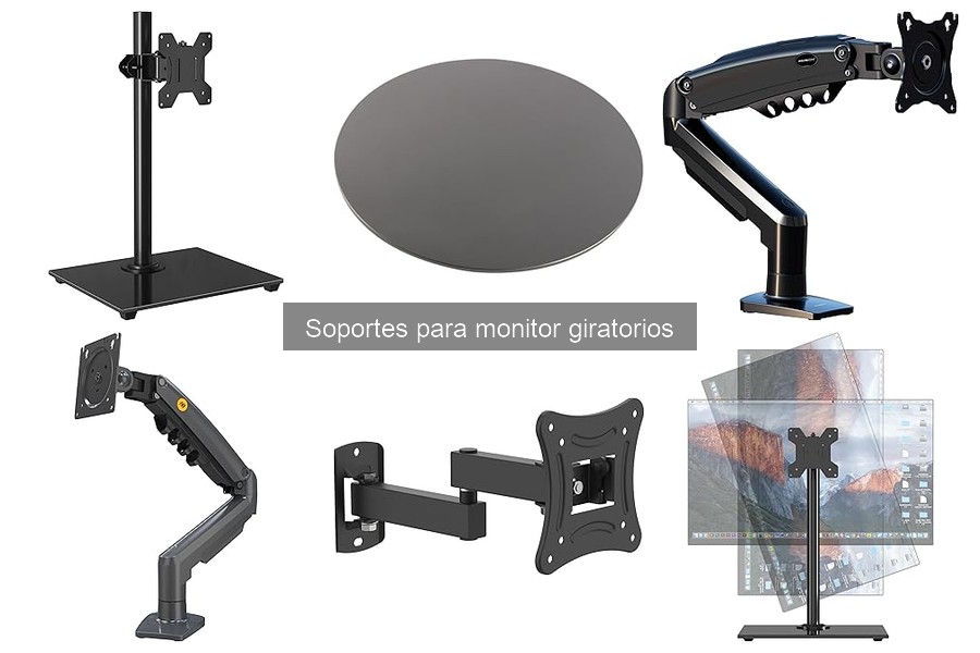 Estilos y Diseños de Soportes para Monitor Giratorios