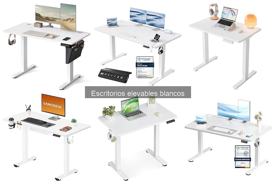 Guía de compra de escritorios elevables blancos para tu hogar