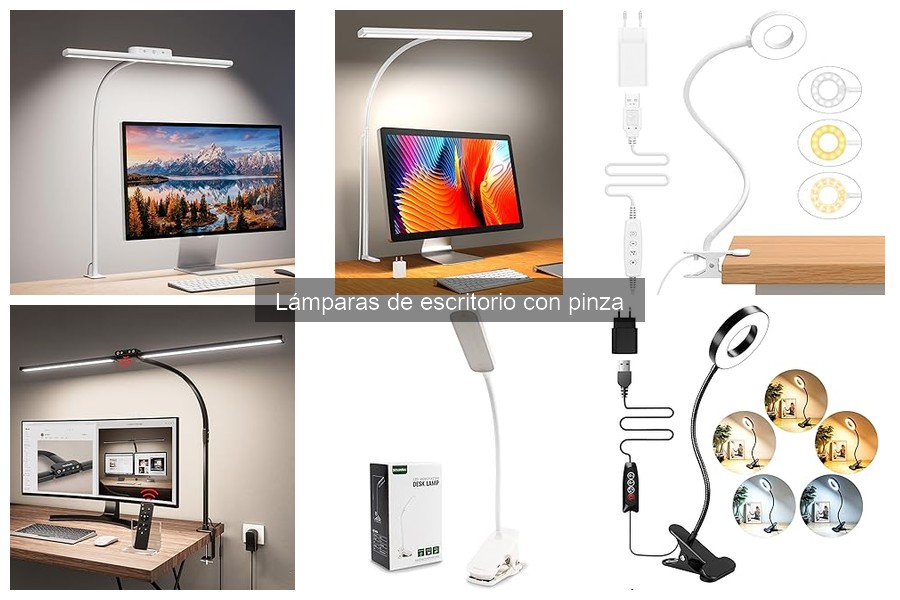 Guía de compra de lámparas de escritorio con pinza