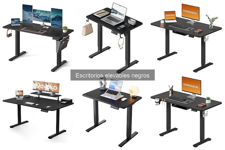 Guía de instalación de escritorios elevables negros