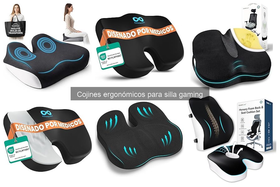 Guía para elegir cojines ergonómicos para silla gaming