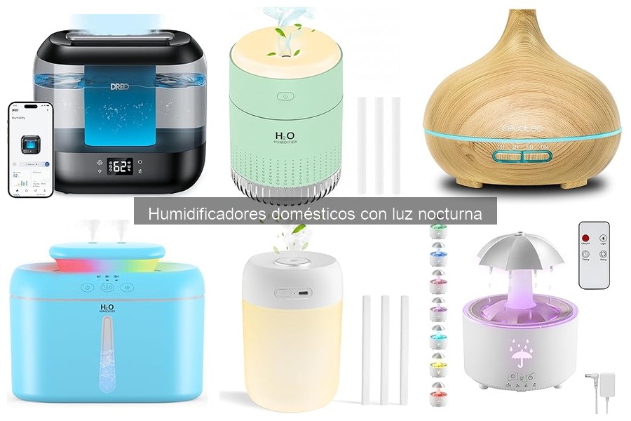 Humidificador doméstico con luz nocturna: ¿Qué es y características?