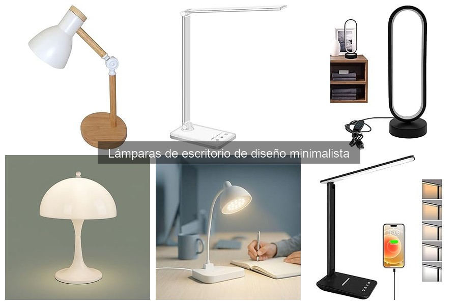 Lámparas de escritorio minimalistas con tecnología LED