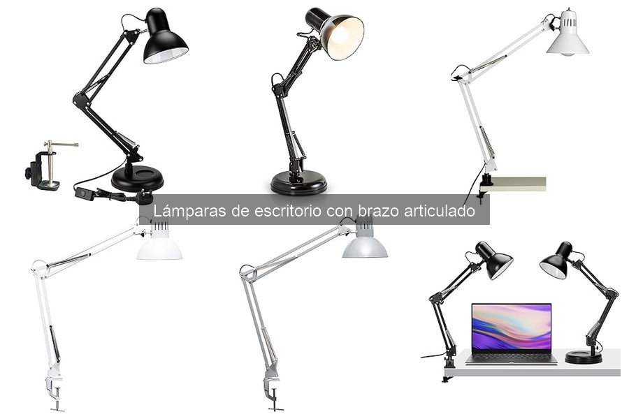 Mantenimiento de lámparas de escritorio con brazo articulado