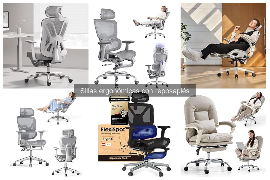 Mantenimiento ideal de sillas ergonómicas con reposapiés