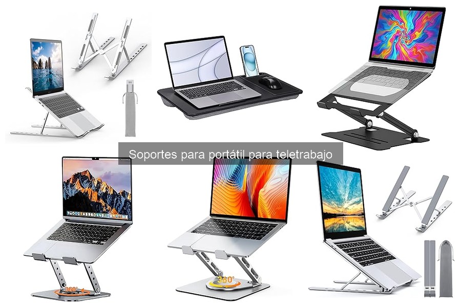 Mantenimiento y limpieza de soportes para portátil en teletrabajo