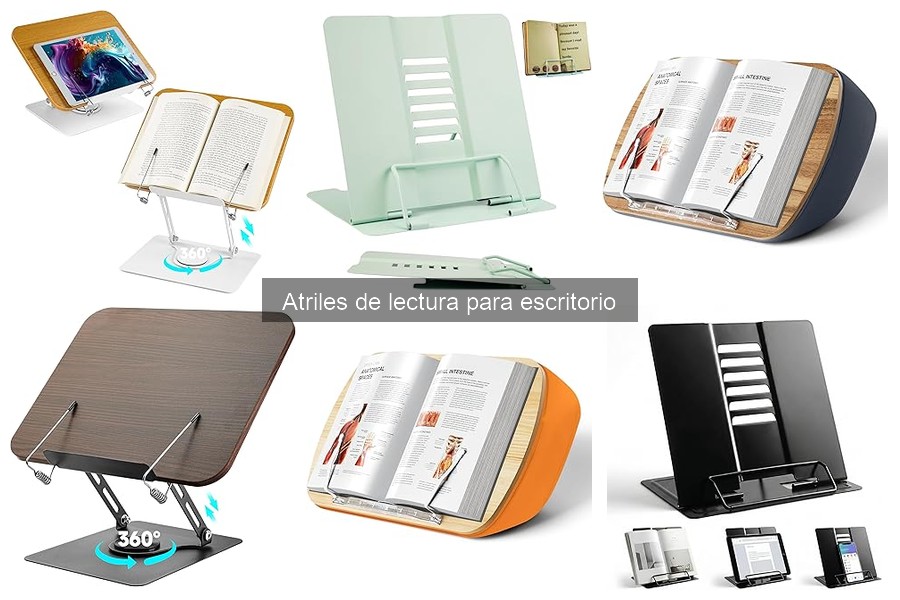 Materiales ideales para tu atril de lectura en escritorio