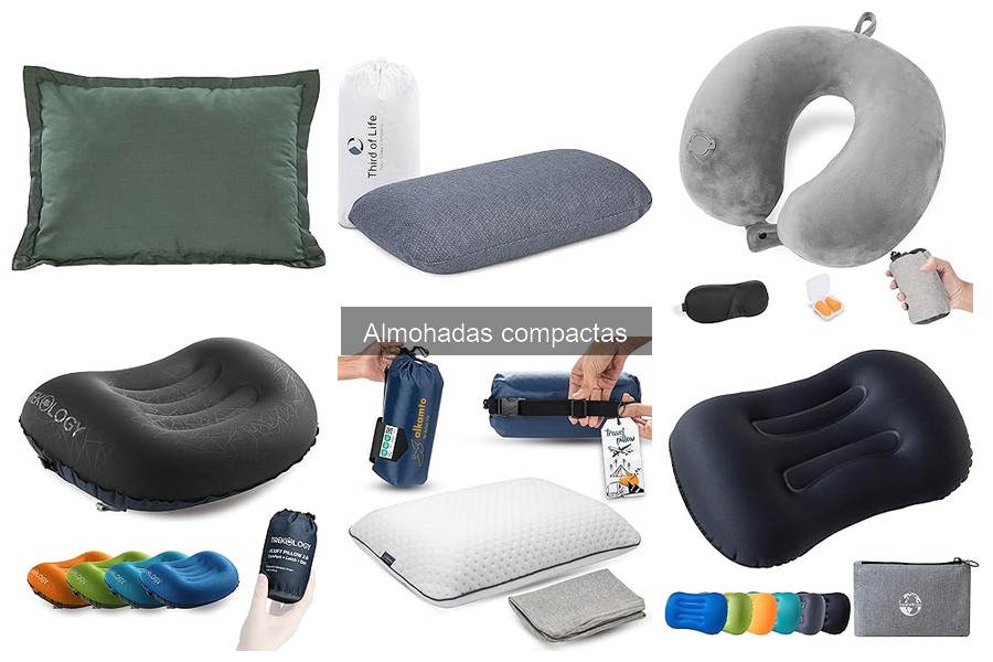 Mejores almohadas compactas para viajar: comparativa 2023