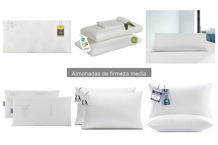 Mejores almohadas de firmeza media para aliviar dolores de cuello