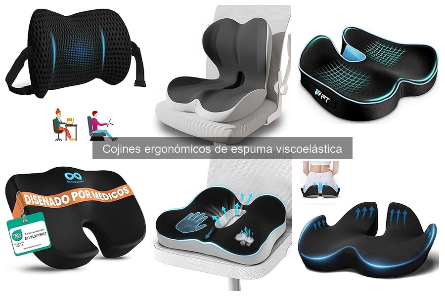 Mejores cojines ergonómicos de espuma viscoelástica para el dolor lumbar