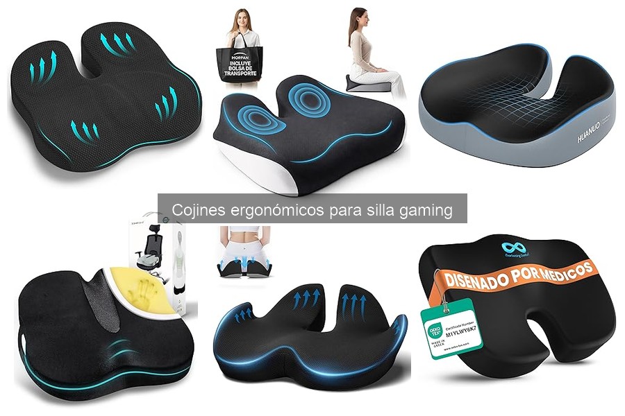Mejores cojines ergonómicos para jugadores con dolor de espalda