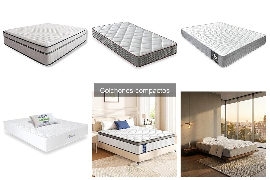 Mejores colchones compactos para dormir en pareja - Comparativa