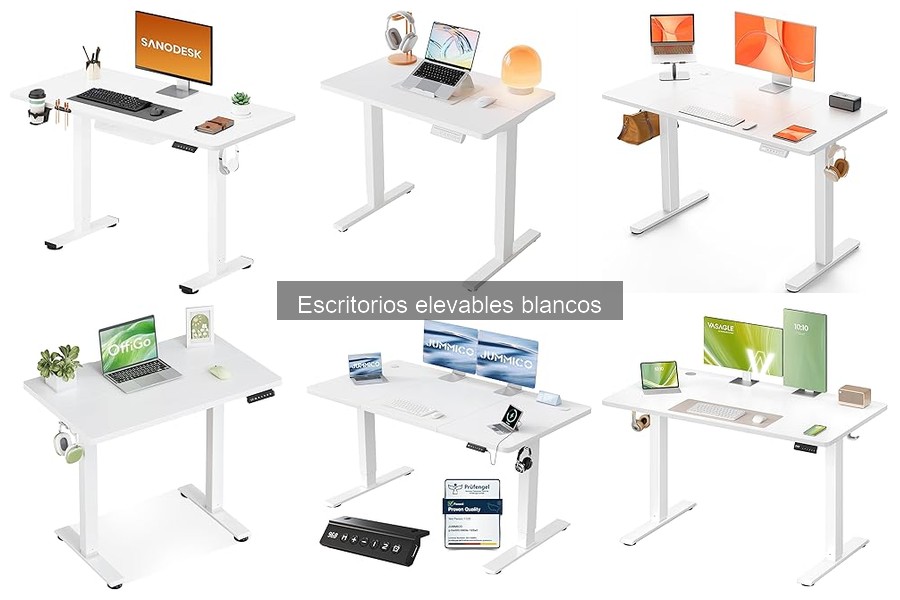 Mejores escritorios elevables blancos para teletrabajo 2023