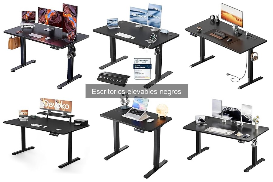 Mejores escritorios elevables negros para trabajar en casa