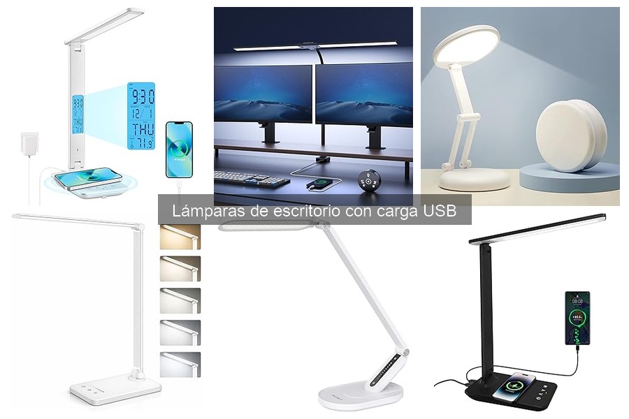 Mejores lámparas de escritorio con carga USB para estudiantes