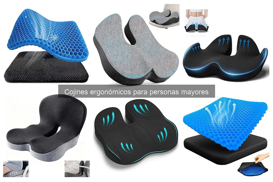 Mejores materiales en cojines ergonómicos para personas mayores