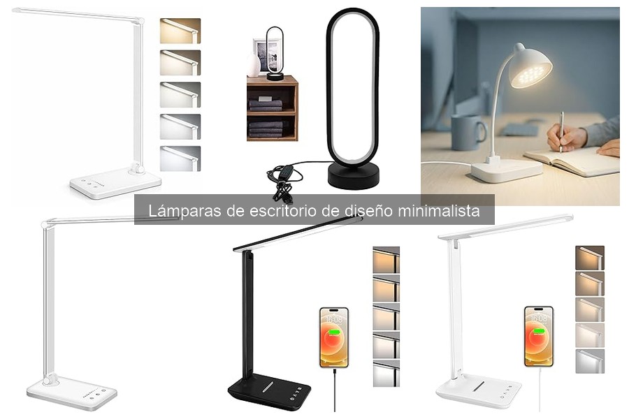 Mejores materiales para lámparas de escritorio minimalistas