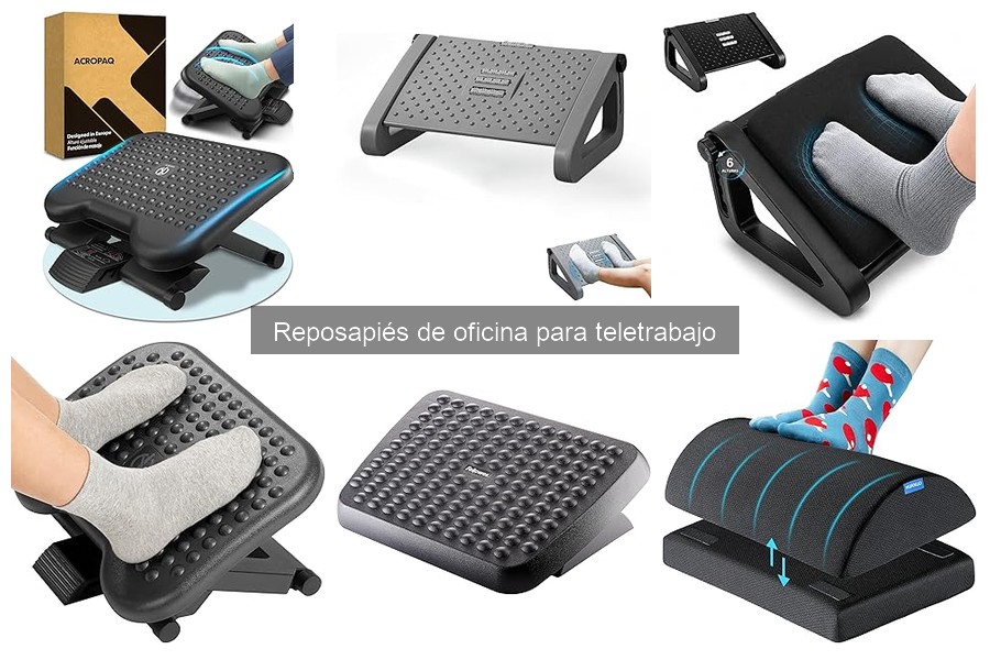 Mejores materiales para reposapiés de oficina y ergonomía