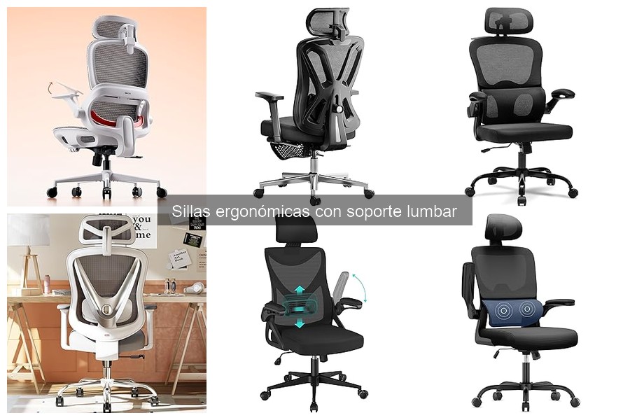 Mejores precios en sillas ergonómicas con soporte lumbar en Amazon