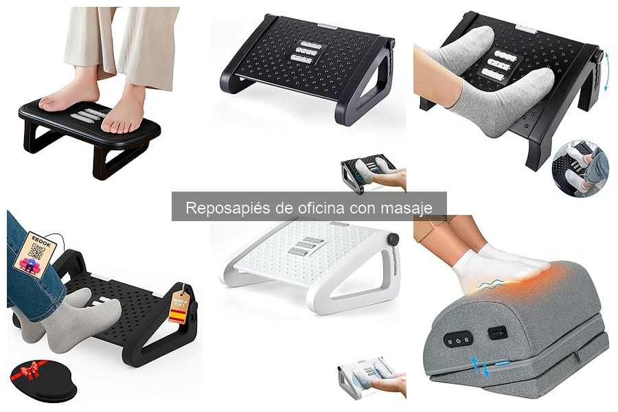 Mejores reposapiés de oficina con masaje para el dolor de espalda