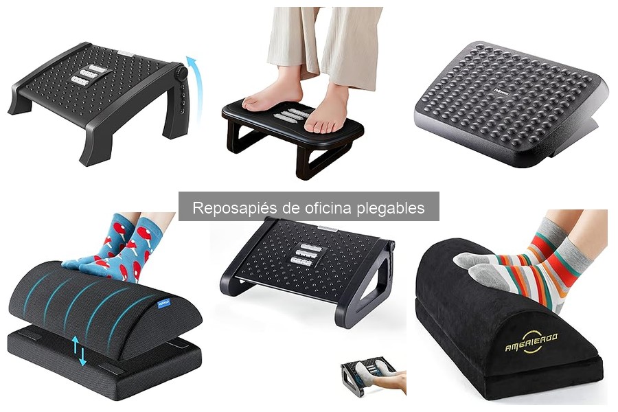 Mejores reposapiés de oficina plegables para universitarios