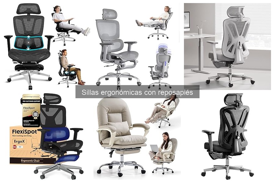 Mejores sillas ergonómicas con reposapiés en 2023