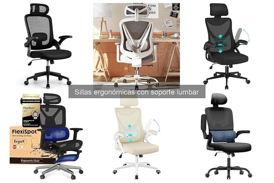 Mejores sillas ergonómicas con soporte lumbar para oficina