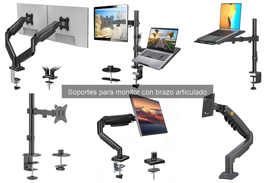 Mejores soportes para monitor con brazo articulado en espacios pequeños