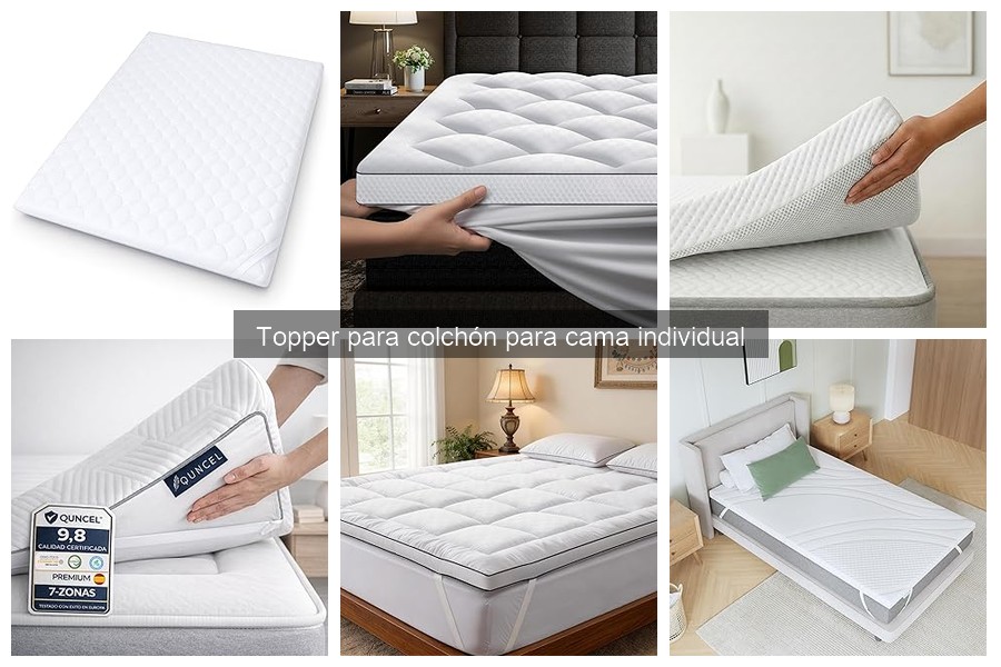 Mejores toppers para cama individual: comparativa 2023