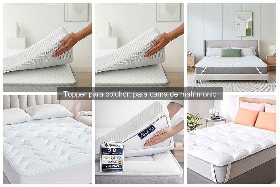Mejores toppers para colchones matrimoniales con poca firmeza