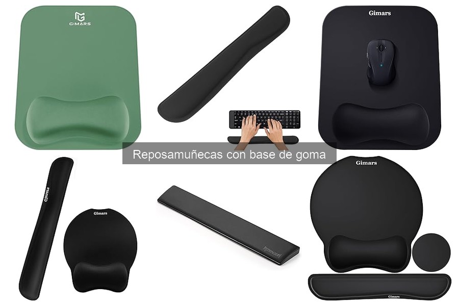 Opiniones de usuarios sobre reposamuñecas con base de goma