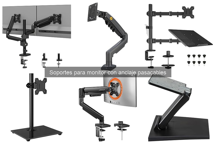 Organiza tus cables con soportes para monitor eficientes