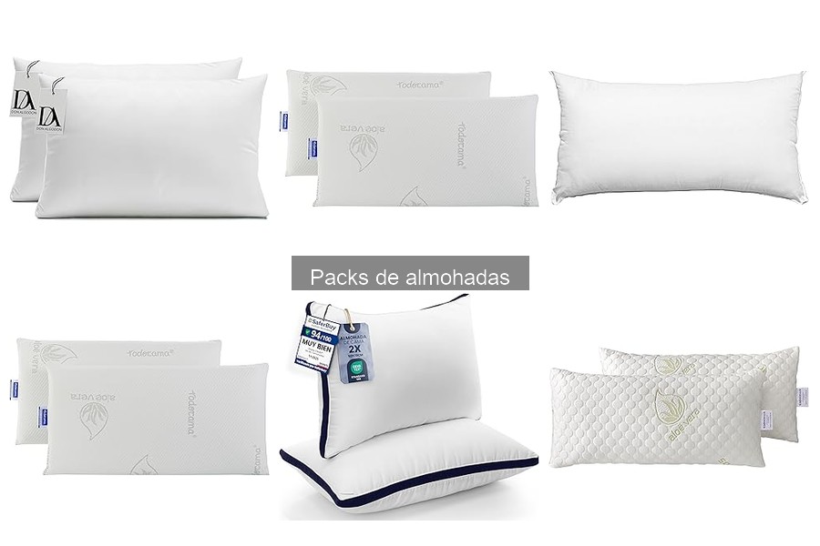 Packs de almohadas hipoalergénicas recomendadas para alergias