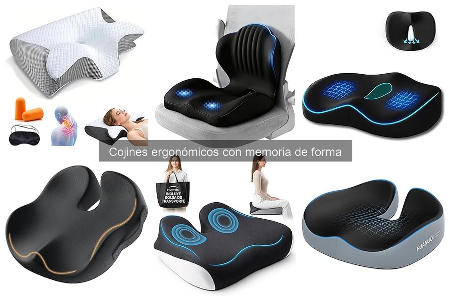 Precios de cojines ergonómicos de memoria de forma y dónde comprarlos