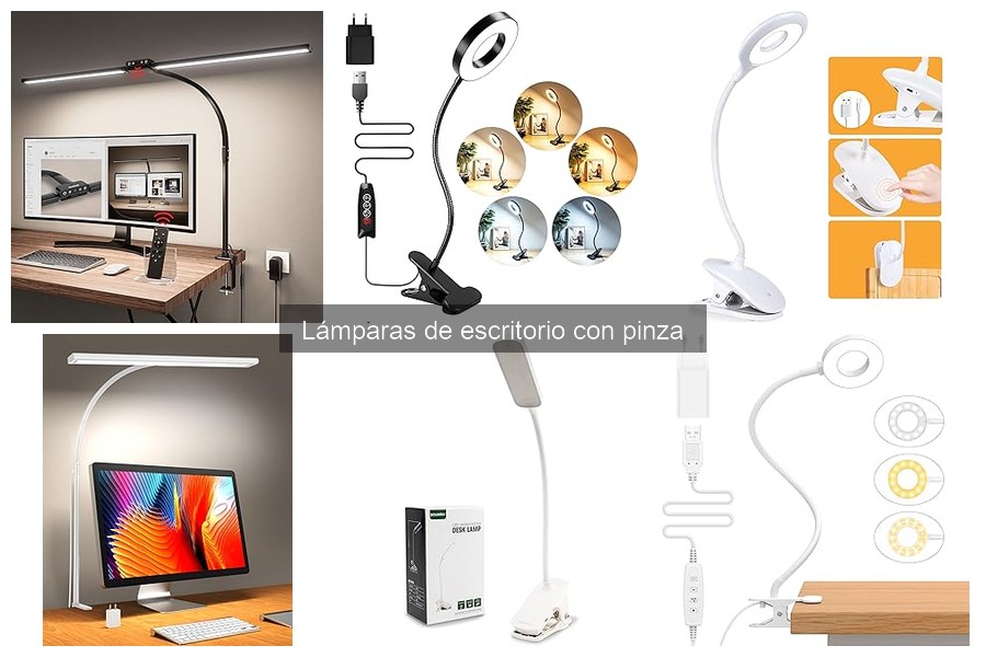 Problemas comunes con lámparas de escritorio con pinza