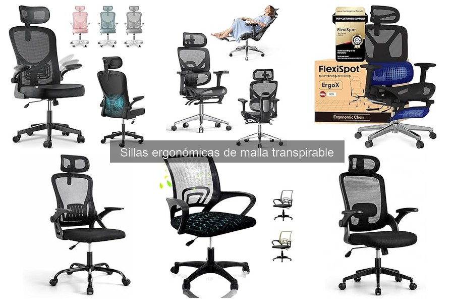 Problemas comunes con sillas ergonómicas de malla transpirable