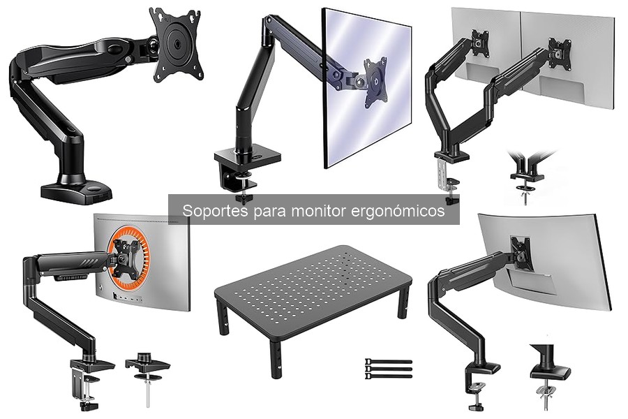 ¿Qué es un soporte para monitor ergonómico?