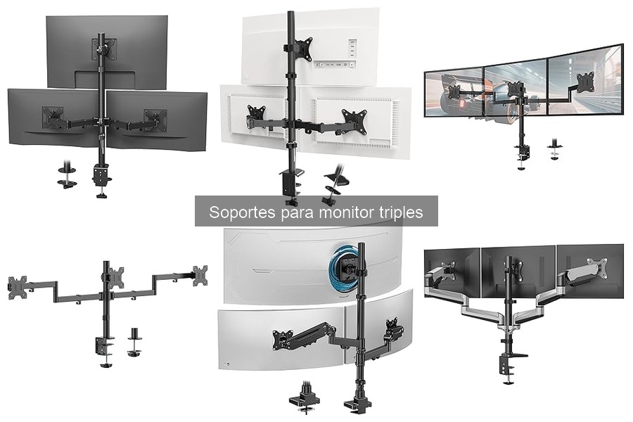 ¿Qué es un soporte para monitor triple? Descubre sus beneficios