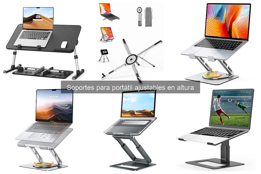 ¿Qué es un soporte para portátil ajustable en altura?