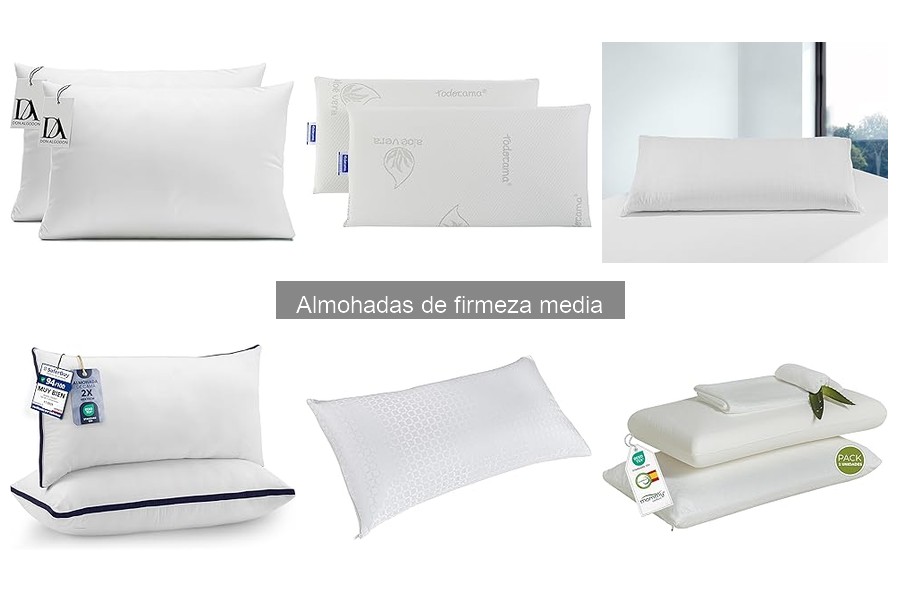 ¿Qué es una almohada de firmeza media? Beneficios y características