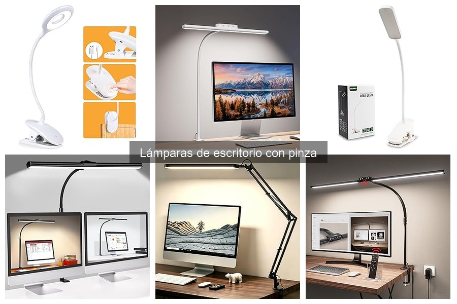 ¿Qué son las lámparas de escritorio con pinza? Características y beneficios