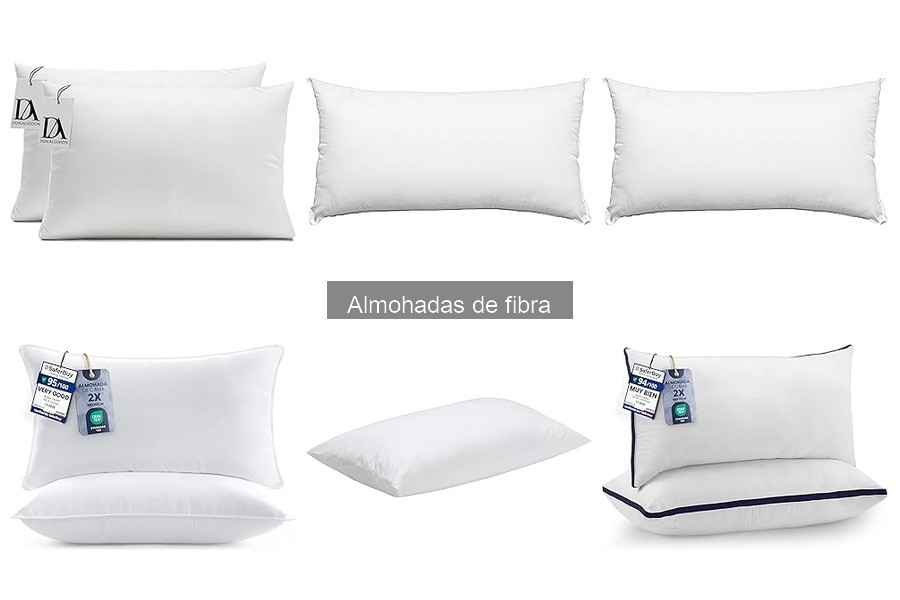 Reseñas comparativas de almohadas de fibra para tu confort