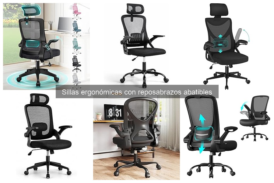 Sillas ergonómicas con reposabrazos abatibles vs. sillas convencionales