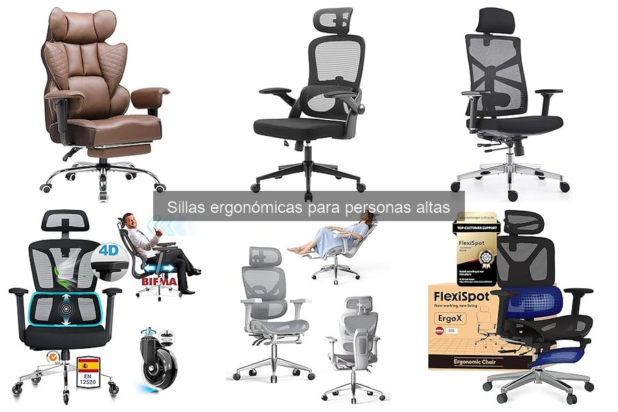 Sillas ergonómicas para personas altas: características esenciales